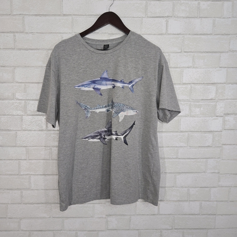 SHEIN shark graphic tee